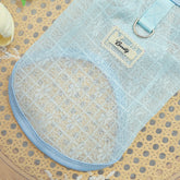 Lightweight Silky Mesh Dog Vest with Flying Sleeves & Harness Hole - for Bichon & Teddy Dogs