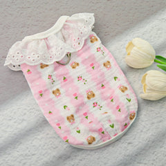 Meowtain Breeze! Cotton-Viscose Cat Cooling Suit with Leash Loops - Ultra-Breathable Anti-Shedding Summer Clothes for Indoor Cats, Air Conditioning Comfort Wear with Soft Fur Guard Technology"