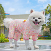 Cute Stretchy & Breathable Pet Bodysuit for Cats & Dogs - Spring-Summer Outfit for Bichon, Teddy & Munchkin Cats