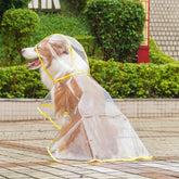 Clear Waterproof Dog Raincoat for Large Breeds - Fits Golden Retrievers & Labradors