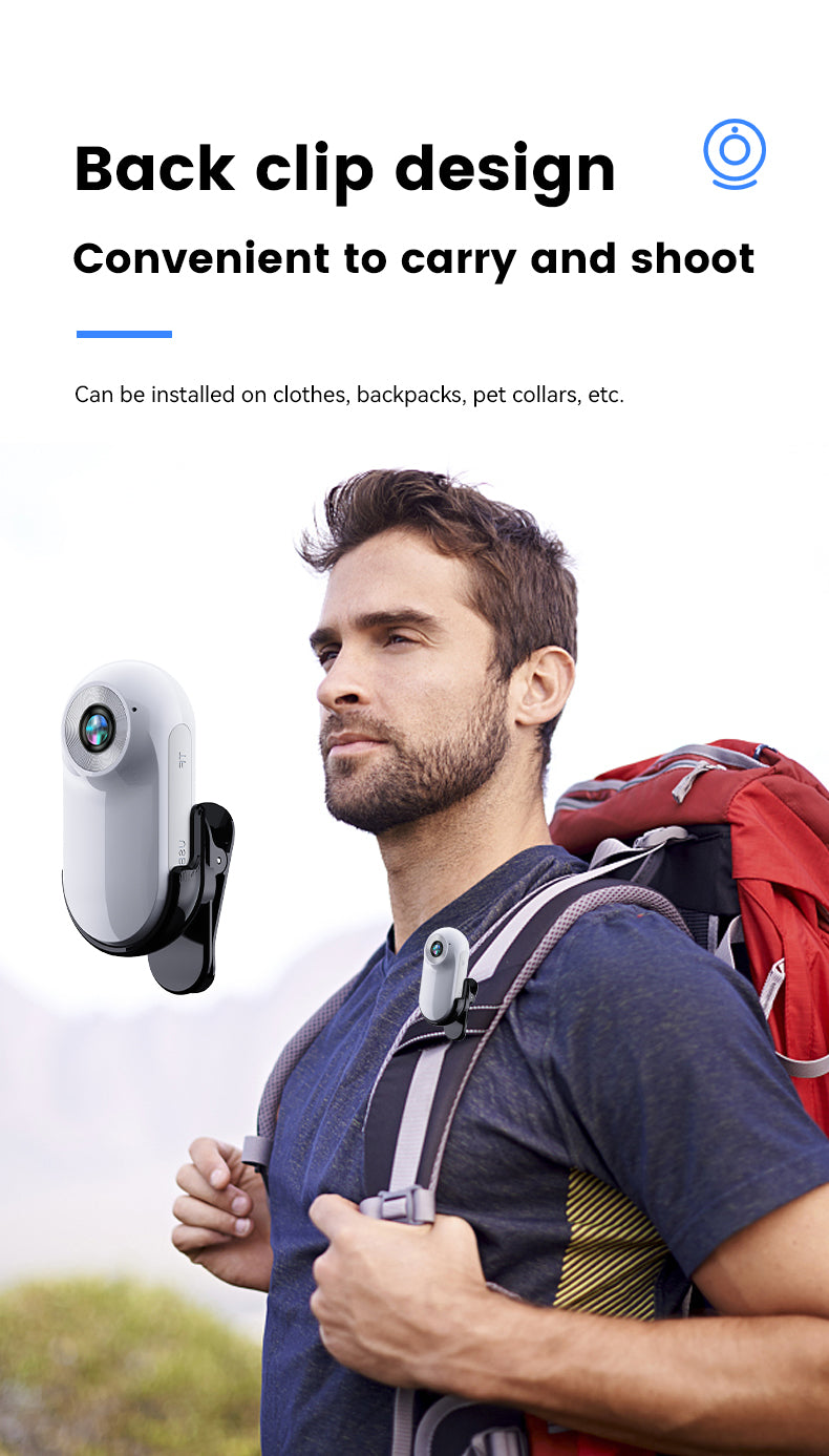 Pet Monitoring Camera with Magnetic Mount | HD Mini Thumb Camera & Silicone Collar