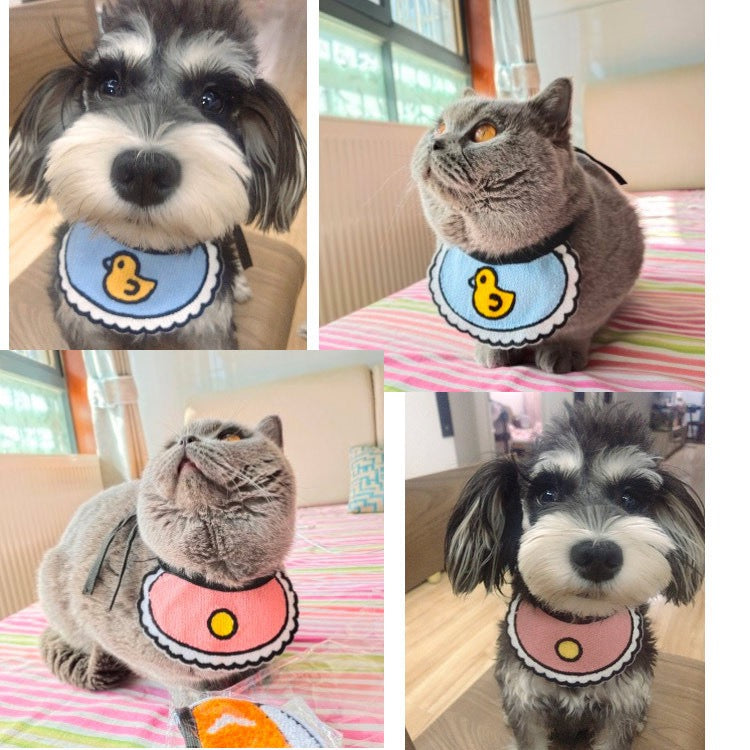Cute Pet Bandana Bibs: Tie-On, Snap-On & Cape Collar Styles
