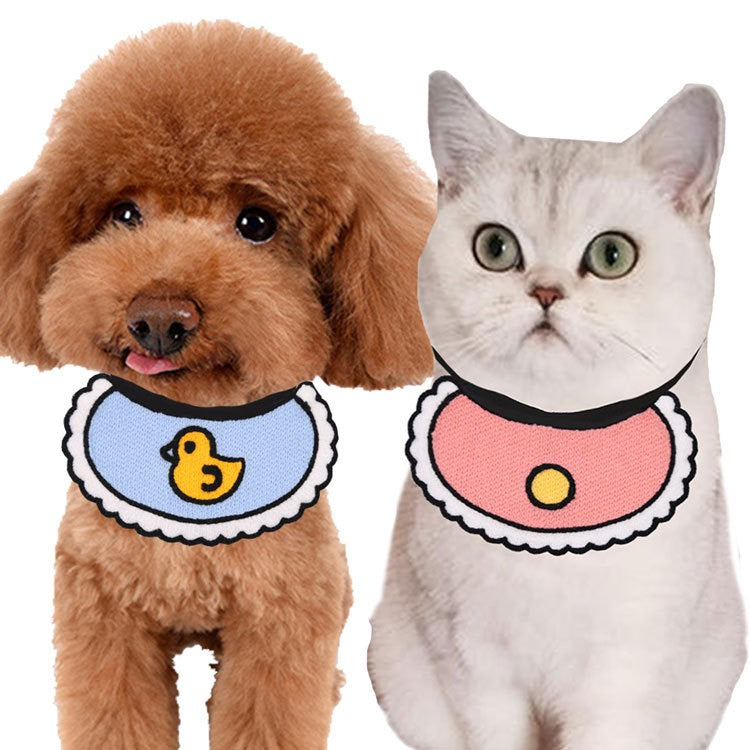 Cute Pet Bandana Bibs: Tie-On, Snap-On & Cape Collar Styles