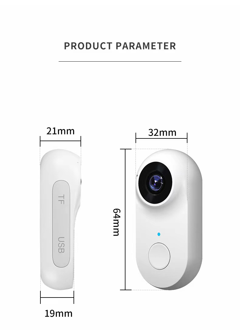 Pet Monitoring Camera with Magnetic Mount | HD Mini Thumb Camera & Silicone Collar