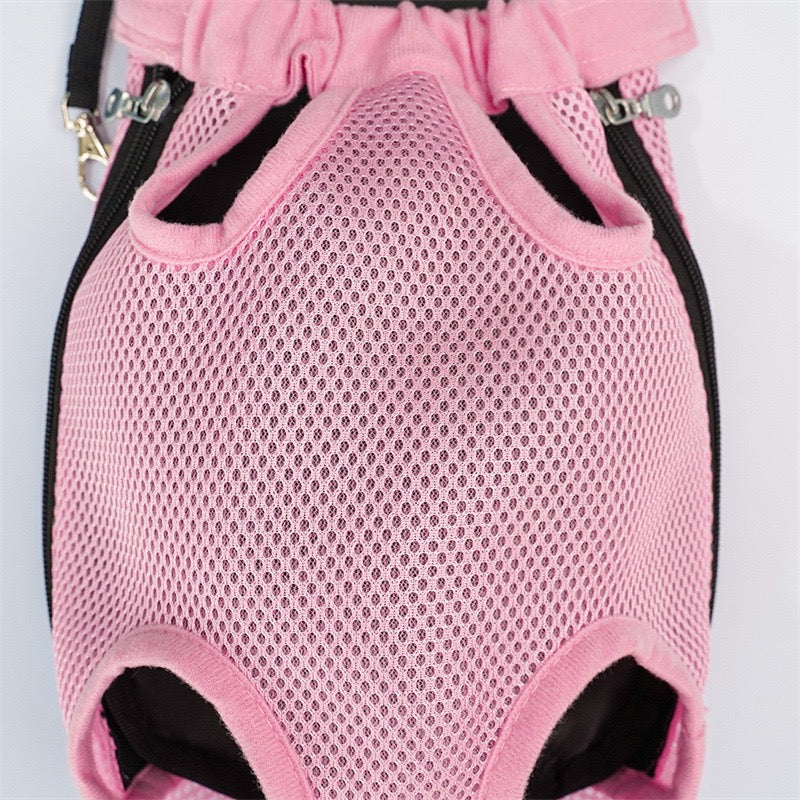 Pawsome Adventure Ready! Breathable Mesh Pet Backpack Carrier for Small-Medium Dogs & Cats - Hands-Free, Durable & Comfortable Outing Pack for Travel, Hiking, Vet Visits