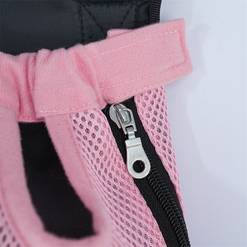 Pawsome Adventure Ready! Breathable Mesh Pet Backpack Carrier for Small-Medium Dogs & Cats - Hands-Free, Durable & Comfortable Outing Pack for Travel, Hiking, Vet Visits