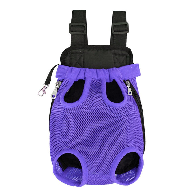 Pawsome Adventure Ready! Breathable Mesh Pet Backpack Carrier for Small-Medium Dogs & Cats - Hands-Free, Durable & Comfortable Outing Pack for Travel, Hiking, Vet Visits