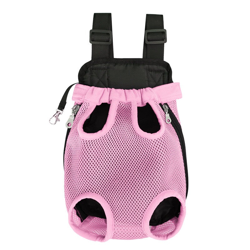 Pawsome Adventure Ready! Breathable Mesh Pet Backpack Carrier for Small-Medium Dogs & Cats - Hands-Free, Durable & Comfortable Outing Pack for Travel, Hiking, Vet Visits