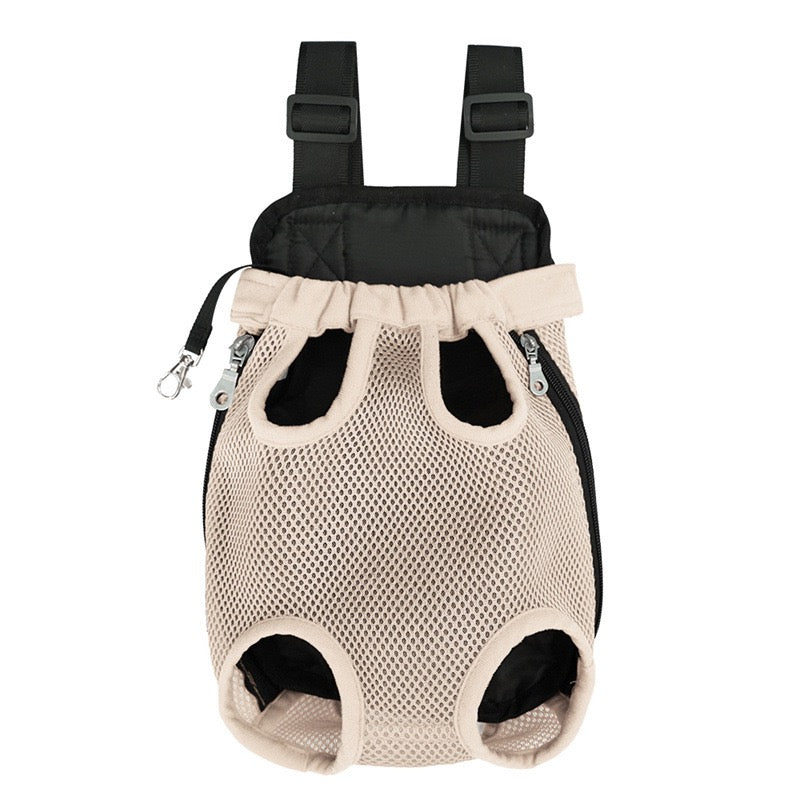 Pawsome Adventure Ready! Breathable Mesh Pet Backpack Carrier for Small-Medium Dogs & Cats - Hands-Free, Durable & Comfortable Outing Pack for Travel, Hiking, Vet Visits