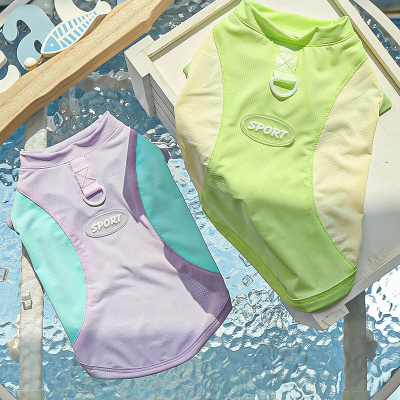 Cooling Mesh Sun Protection Vest for Dogs and Cats - UV Shield Summer Pet Vest