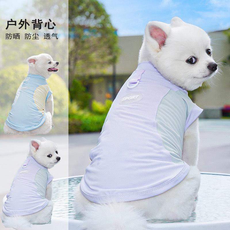 Cooling Mesh Sun Protection Vest for Dogs and Cats - UV Shield Summer Pet Vest