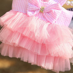 Adorable Dog Party Dress - Cute Plaid Skirt for Special Occasions