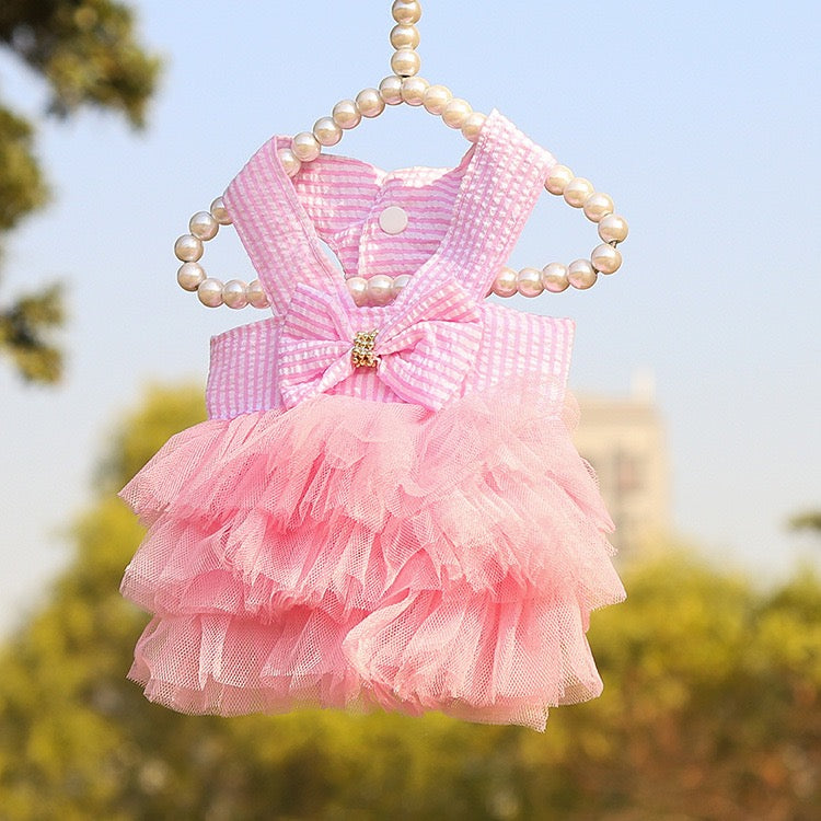 Adorable Dog Party Dress - Cute Plaid Skirt for Special Occasions