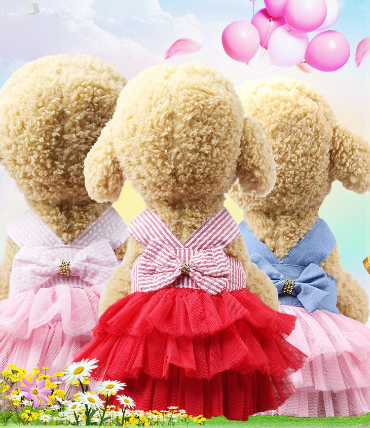 Adorable Dog Party Dress - Cute Plaid Skirt for Special Occasions