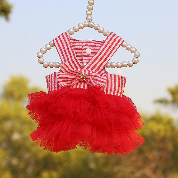 Adorable Dog Party Dress - Cute Plaid Skirt for Special Occasions