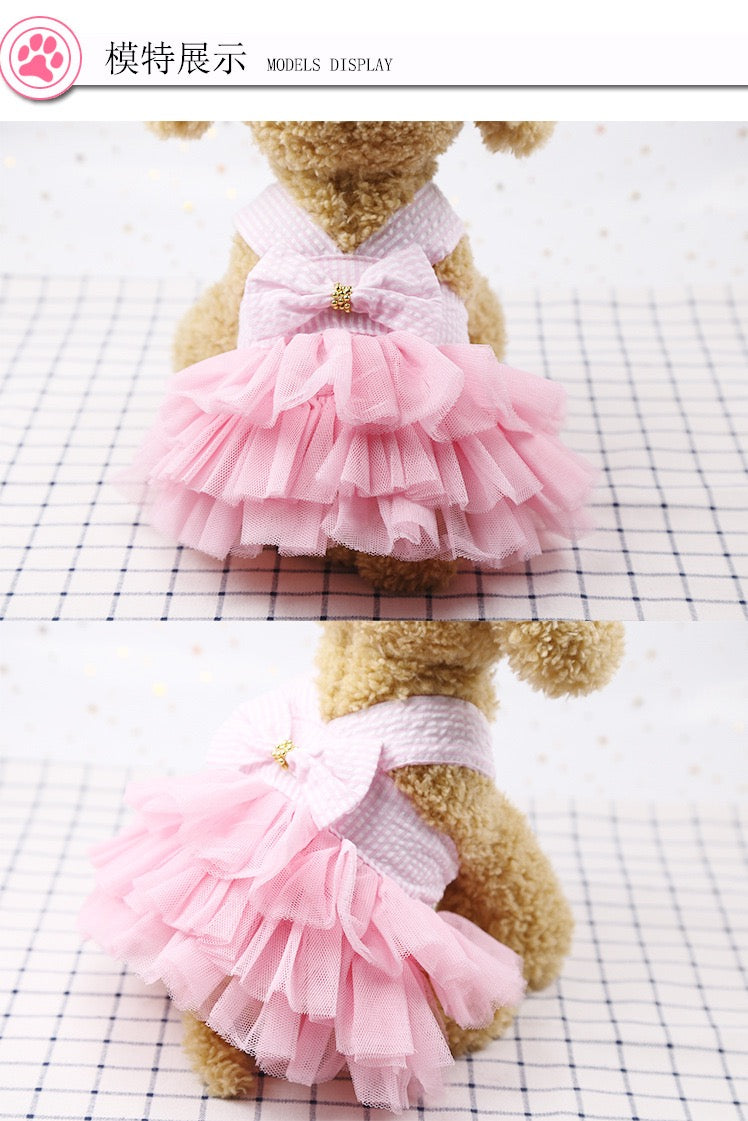 Adorable Dog Party Dress - Cute Plaid Skirt for Special Occasions