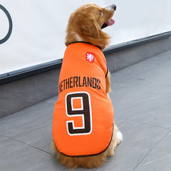 World Cup Dog Vest for Golden Retrievers | Medium & Large Breed Soccer Fan Vest
