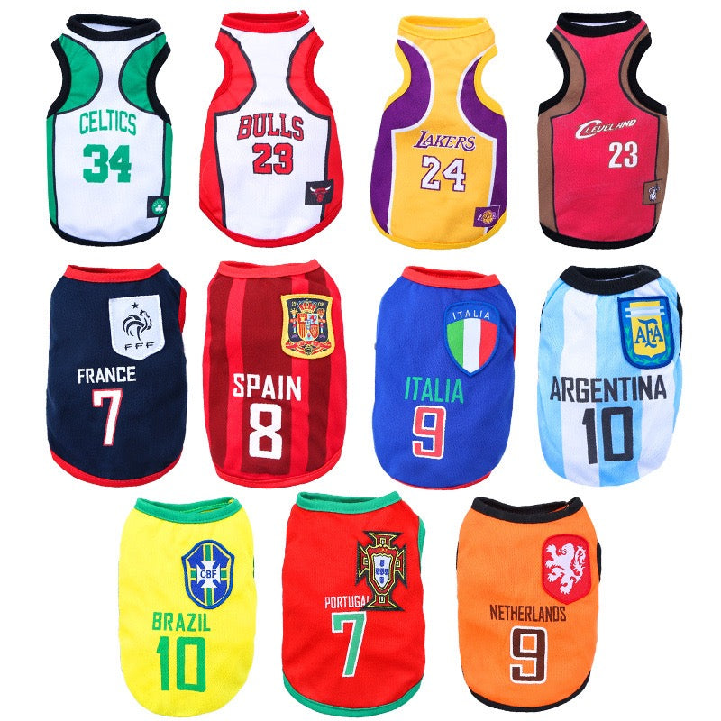 World Cup Dog Vest for Golden Retrievers | Medium & Large Breed Soccer Fan Vest