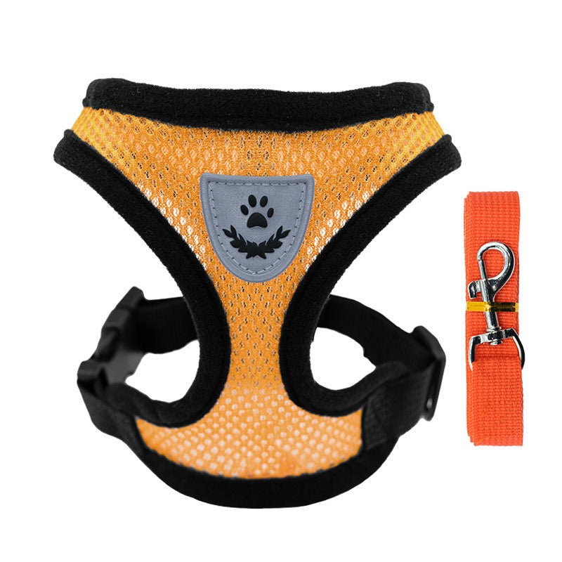 Comfort Fit Small Dog Harness with Leash - Long Hair Friendly