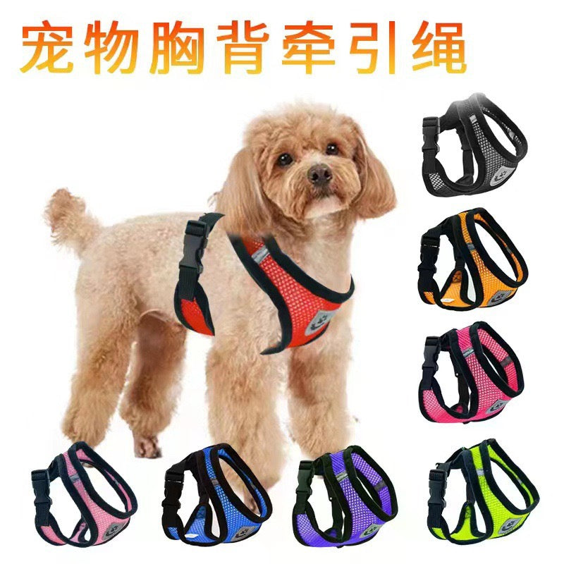 Comfort Fit Small Dog Harness with Leash - Long Hair Friendly