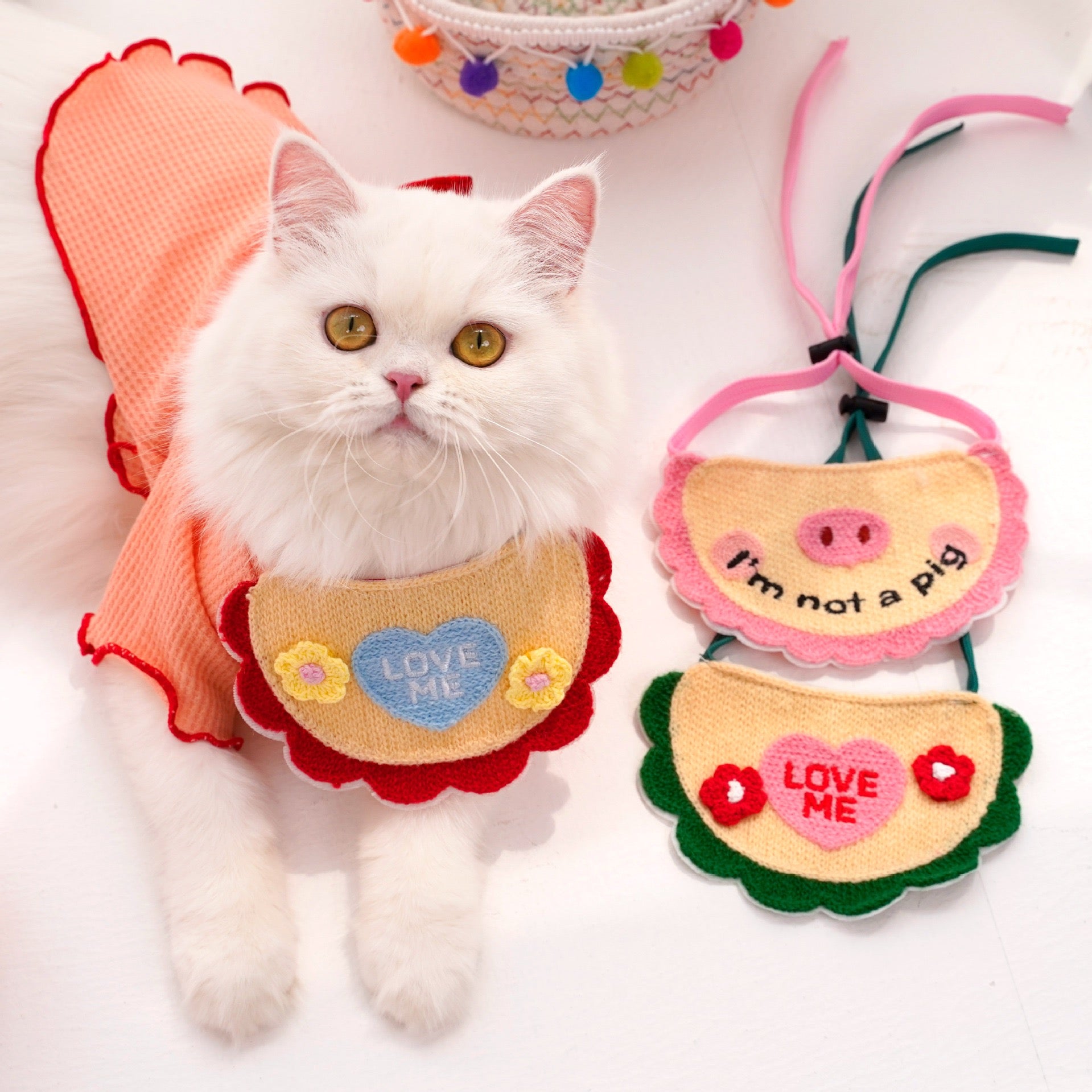 Essentials! Adjustable Pet Bandana Bib & Necktie Set for Dogs and Cats - Soft, Non-Irritating Birthday Accessories for Fur Baby Celebrations, Photo Sessions & Paw-some Memories"