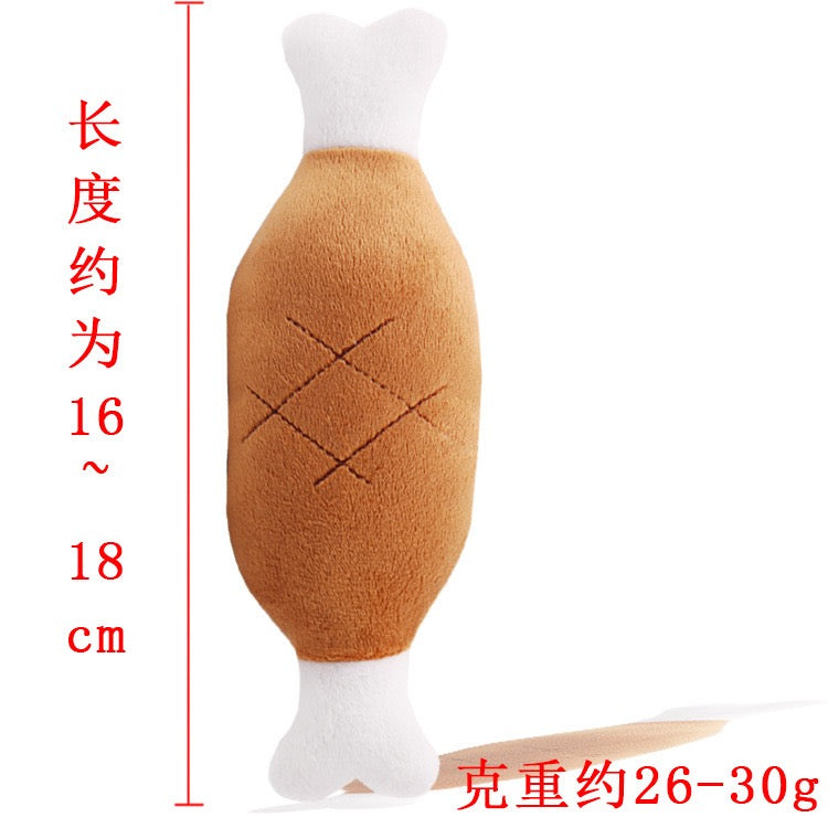 Adorable Squeaky Toy for Puppy Carrot Bone