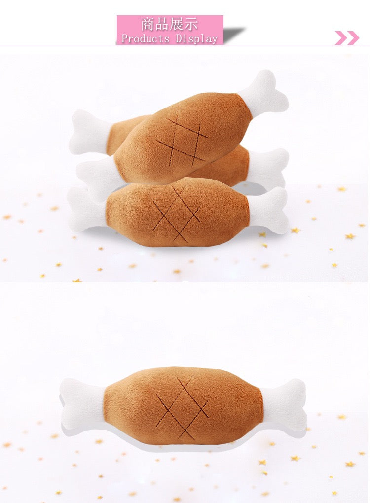 Adorable Squeaky Toy for Puppy Carrot Bone