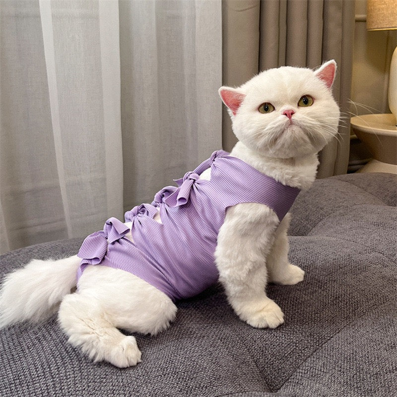 "Pawst-Op Guardian! Post-Surgery Recovery Suit for Dogs & Cats - Breathable Anti-Lick Surgical Onesie with Adjustable Belly Wrap, Soft Medical Fabric for Spay/Neuter Care, Weaning & Wound Protection (Vet-Approved Design)"