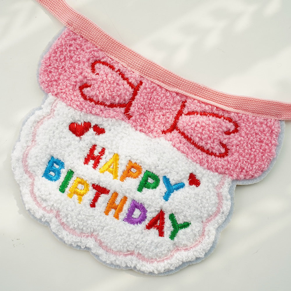 "Pawty Perfect! Birthday Bandana Bib & Hat Set for Dogs/Cats - Adjustable Soft Pet Party Accessories with Secure Fit for Photo Shoots, Pawty Celebrations & Fur Baby Birthdays (3-Piece Matching Kit)"