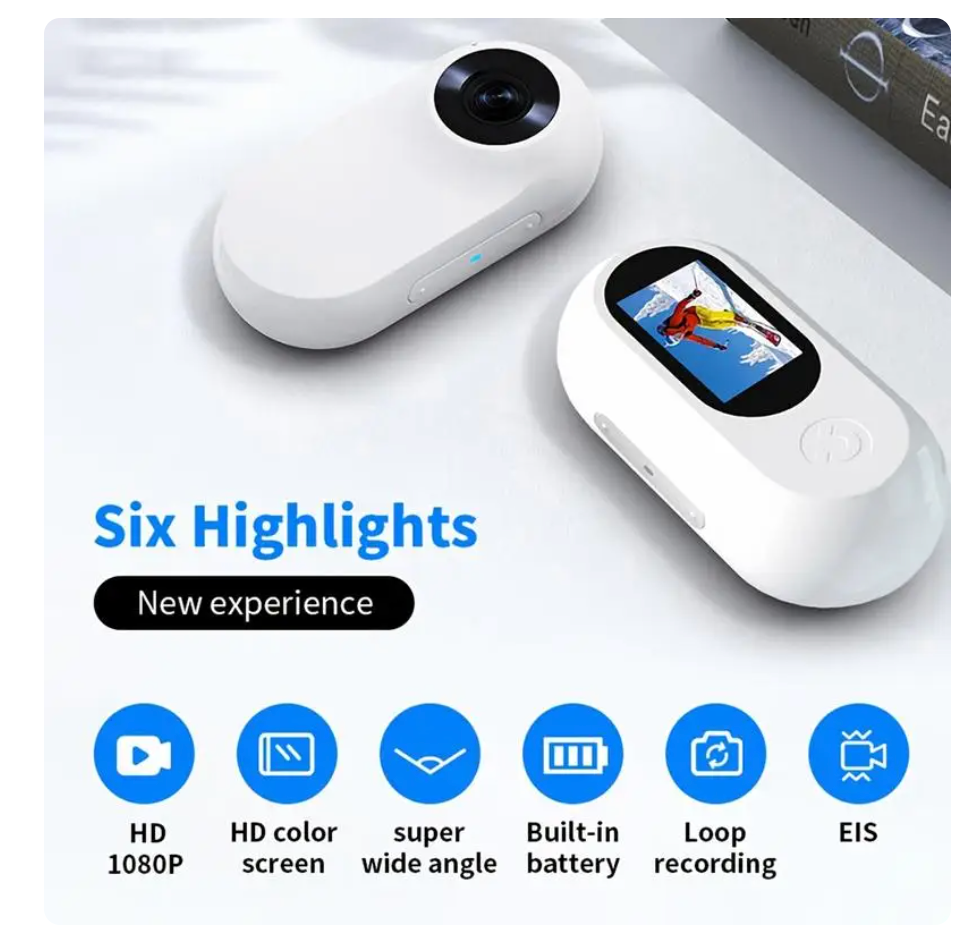 Mini Pet Collar Camera for Dogs & Cats (HD 1080p)