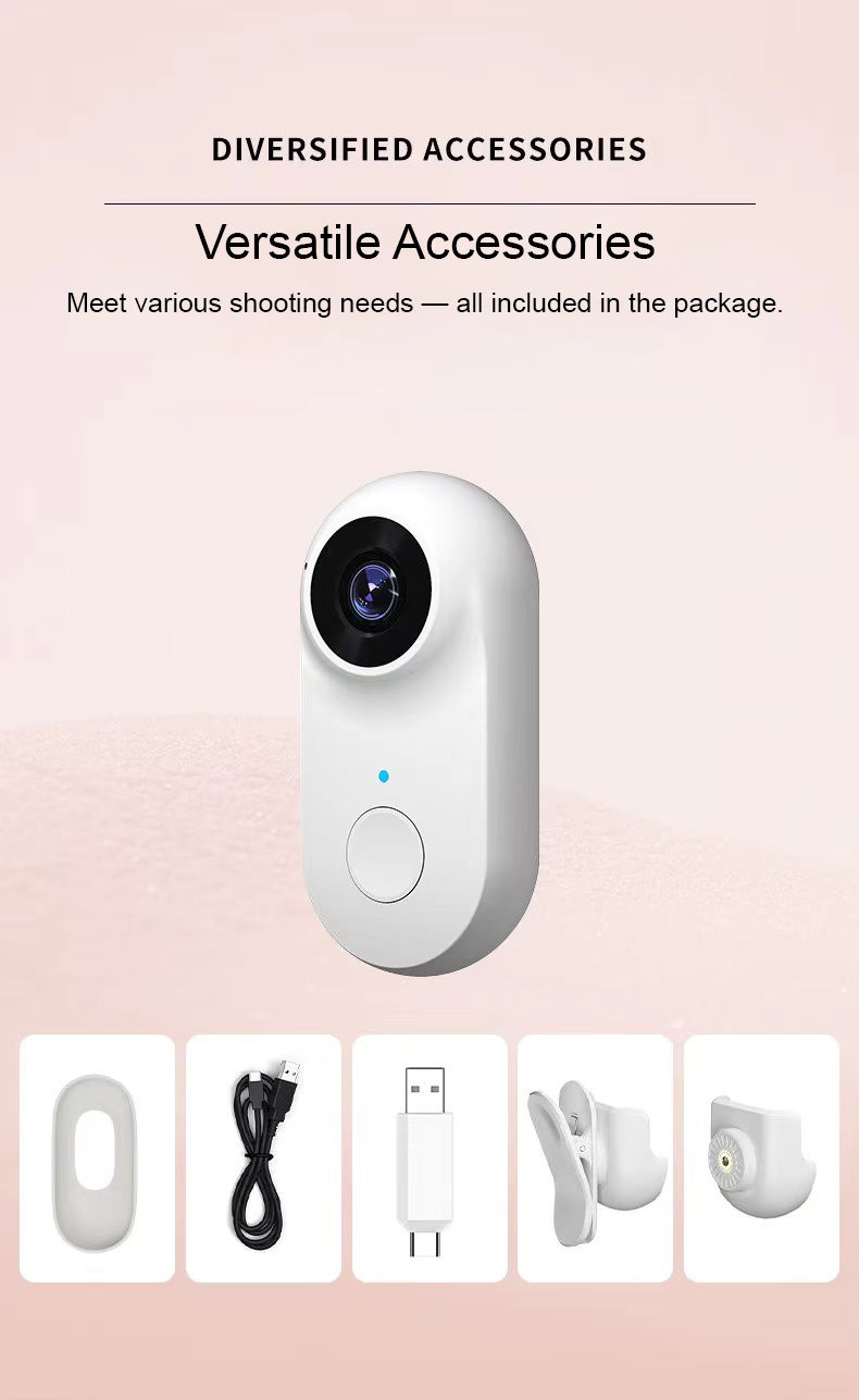 Pet Monitoring Camera with Magnetic Mount | HD Mini Thumb Camera & Silicone Collar